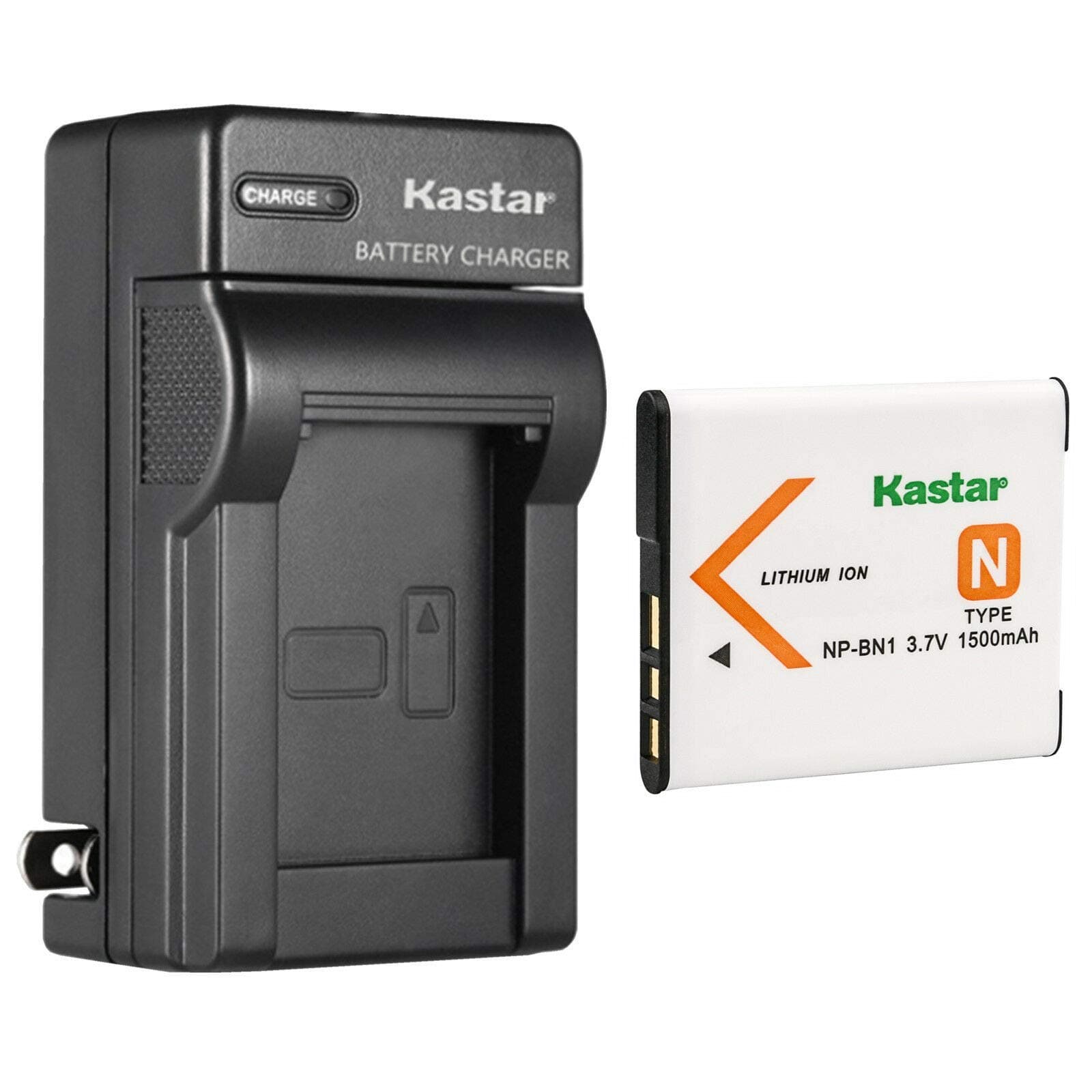 Kastar 1-Pack Battery and AC Wall Charger Replacement for Sony Cyber-Shot DSC-W620, Cyber-Shot DSC-W630, Cyber-Shot DSC-W650, Cyber-Shot DSC-W670, Cyber-Shot DSC-W690, Cyber-Shot DSC-W710 Cameras