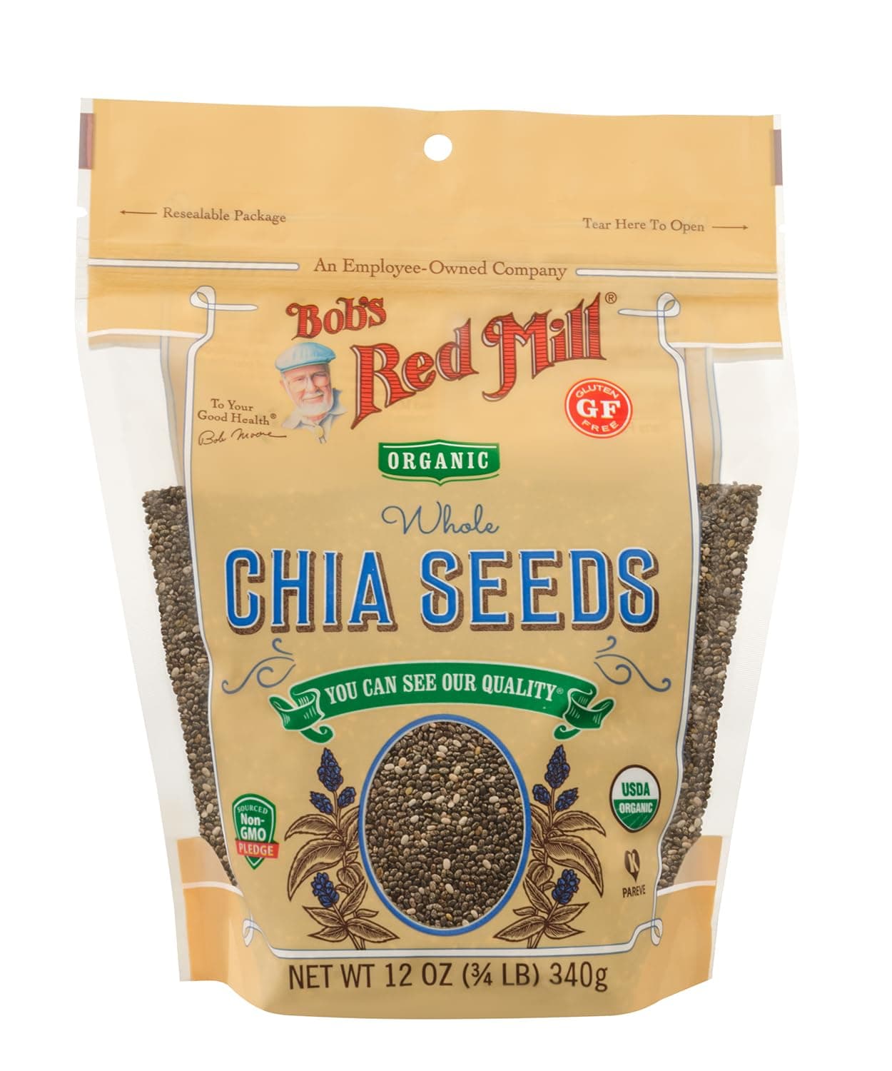 Organic Chia Seeds, 12 Ounce