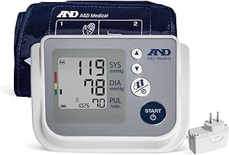 - Multi-User Blood Pressure Monitor for Home Use UA-767FAC – Wide Range Cuff (8.6-16.5” / 22-42cm), Easy to Use, Adult Upper Arm, 60 Readings Per User (4 Users), AC Adapter, FSA/HSA Eligible