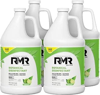 - RMR Brands Botanical Disinfectant and Cleaner, Kills 99% of Household Bacteria and Viruses, EPA Registered, Gallon, 4 Pack