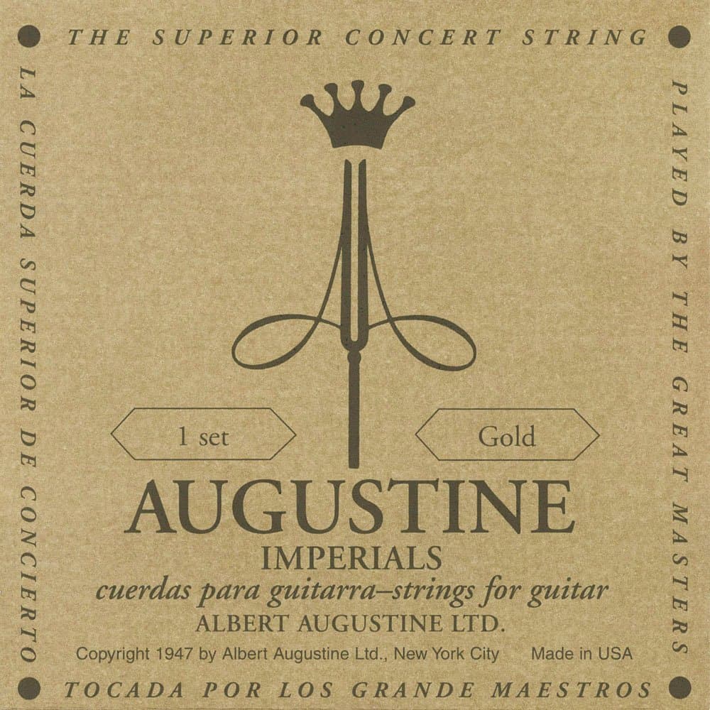 Augustine Imperial Gold Crystal Nylon Guitar Strings - Medium Tension - 1 Set