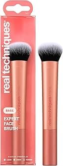 Expert Face Professional Foundation Makeup Brush for Even Streak Free Application, Dense Bristles For Buffing, Orange, 1 Count