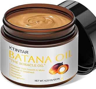 100% Natural Raw Batana Oil for Hair Growth, Unrefined & Organic Dr Sebi Hair Growth Oil From Honduras, Prevents Hair Loss, Eliminates Split Ends, Enhances Thickness 4.23 Fl Oz (Pack of 1)