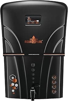 AQUA D PURE 12 Litre Ro Water Purifier With Bio Copper Zinc Alkaline Filter Technology With Uv, Uf, Tds Adjuster And Fully Automatic Function | Suitable For All Type Water Supply