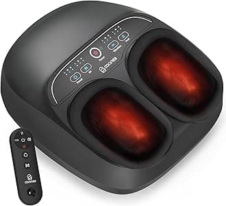 Shiatsu Foot Massager with Heat,FSA Eligible HSA Store,Kneading,Vibration,Compression,feet Massager for Plantar Fasciitis Neuropathy,Mothers Day for Women,Men,Use at Home,Office,Size 13