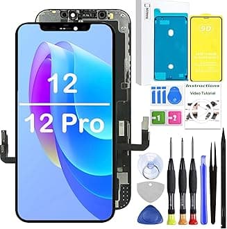 LEAFE for iPhone 12/12 Pro Screen Replacement,6.1 inch Full HD LCD Screen Assembly with Screen Protector and Repair Tools