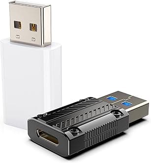 USB to Type-C Adapter,USB-C Female to USB-A Male Adapter Compatible with Apple MagSafe Watch 10/9/8/7/SE/Ultra,Car,iPhone Air 17 16 15 14 13 12 Mini Pro Max,iPad,Galaxy,Pixel 4-10,CarPlay