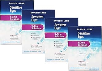 Bausch and Lomb Sensitive Eyes Saline Solution -- 24- oz Per Box (Value Pack of 4)