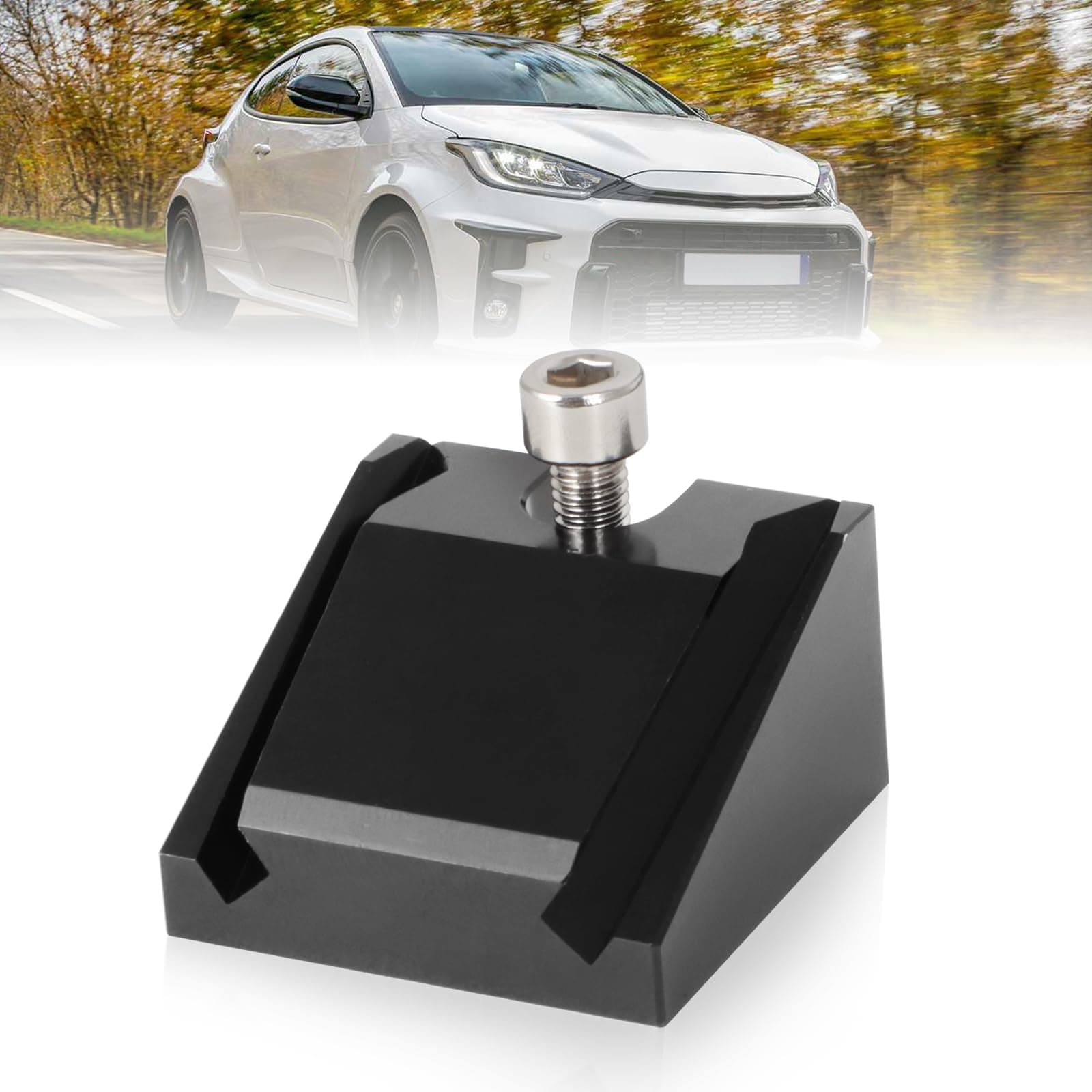 – Alpha Rider Black Adjustable Billet Aluminium Rear View Mirror Riser V2.0 For Toyota GR Yaris 20+