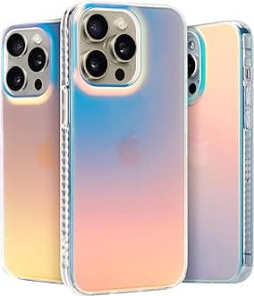 LONLI Hue - for iPhone 14 Pro - Fluorescent Iridescent Translucent Matte Phone Case - Just in Case Series
