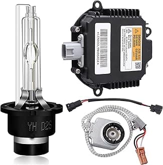 HID Headlight Ballast W/Igniter & D2S Bulb fit for Nissan Altima,350Z,Maxima,Murano,Rogue,for Infiniti G35,G37,FX35,Replace 28474-8991A 28474-89904 NZMNS111LAN Xenon Ballast Control Module
