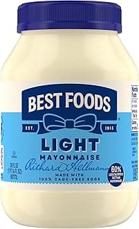 Mayonnaise Light Mayo For A Creamy Sandwich Spread or Condiment Made With Cage-Free Eggs 30 oz