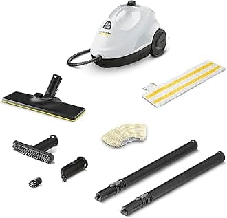 SC 2 EasyFix Steam Cleaner, Steam Pressure: 3.2 Bar, Heating Time: 6.5 Min., Power: 1,500 W, Surface Power: 75 m², Tank: 1 L, with EasyFix Floor Cleaning Kit, Nozzles and Microfibre Cover,