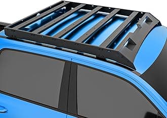 EYOUHZ for Ram 1500 Roof Rack Truck Cargo Basket with 2 LED Lights Compatible with 2009-2018 Dodge Ram 1500 & 2019 2020 Ram 1500 Classic Crew/Quad Cab, Top Cargo Carrier Rooftop Luggage Storage Holder