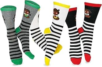 TeeHee Crazy Fun Silly Funky Girls Socks Novelty Knee High and Crew for Women Multipair Cotton