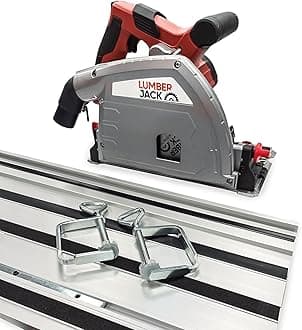 PS165 Plunge Cut & Track Saw, Precision Cutting for Woodworking, Grooves, Panels & Trim Work, 1400mm Track Extension, Durable, Powerful Performance