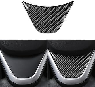 Real 3K Black Carbon Fiber Car Dashboard Control Lower Panel Decoration Cover Trim Sticker Auto Interior Accessories Compatible with BMW X1 F48 F49 2016-2022/X2 F39 2018-2022