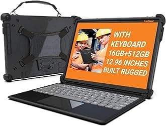 MobileDemand Flex 12B 2-in-1 Rugged Laptop & Windows 11 Pro Tablet – 16GB RAM, 256GB SSD, 12.6” Touchscreen, MIL-STD-810H Certified, Detachable Keyboard, Field Work & Industrial Use