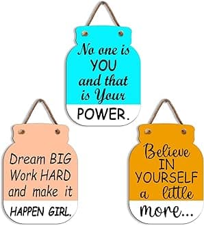 Sehaz Artworks Home Decor Items For Living Room | Wooden Wall Hangings For Home Decoration | Decorative Items For Home | Wall Art | Wall Decor For Living Room |Motivational Quotes