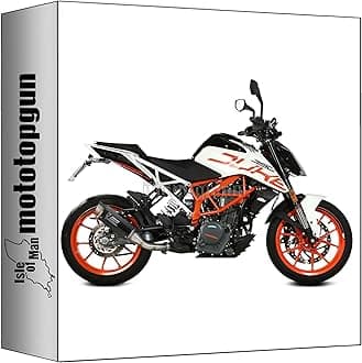 mivv exhaust homologated nocat gp-pro carbon compatible with ktm 390 duke 2017 2018 2019 2020 mototopgun