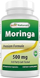 Best Naturals Moringa Superfood 500 mg 60 Veggie Capsules