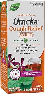 Nature's Way Umcka Cough Syrup, Fast-Acting | Non-Drowsy | Homeopathic | Suitable for Adults & Children, 4 Ounce
