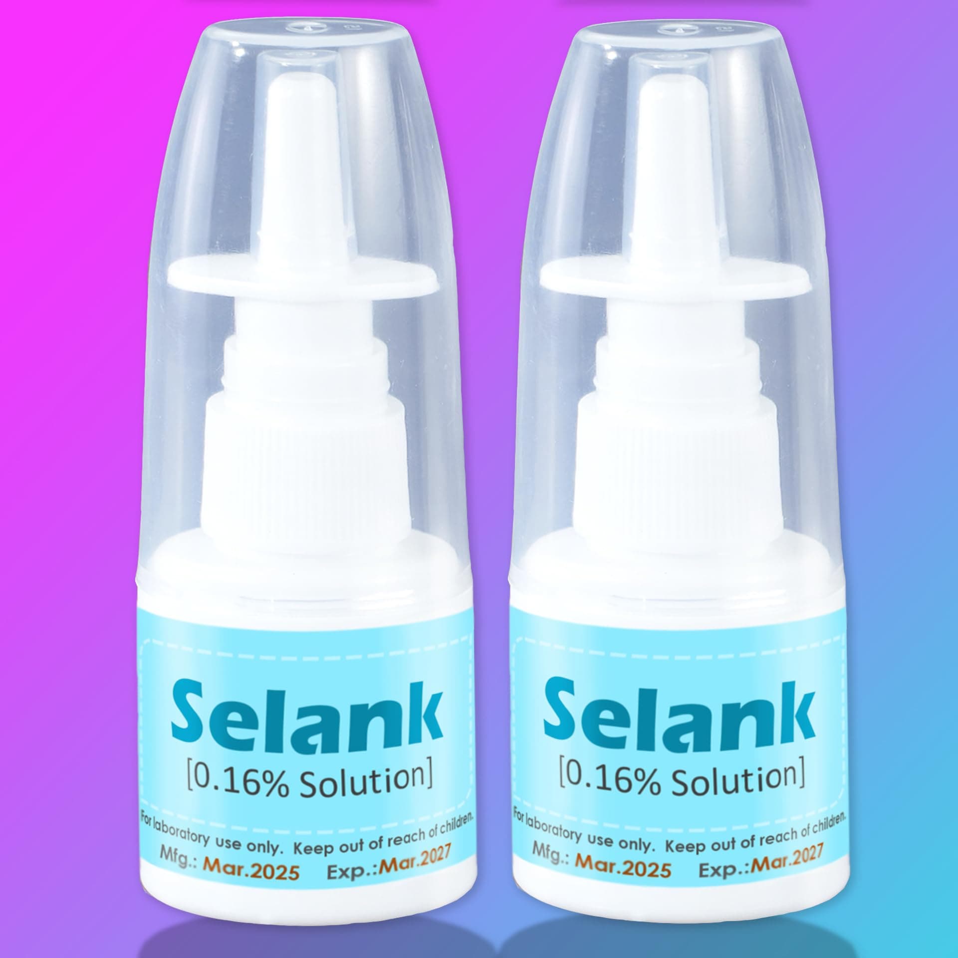 Selank diacetate 40mL Spray (20mL*2) 0.16% TP-7 High Purity >99.8% Less Irritant