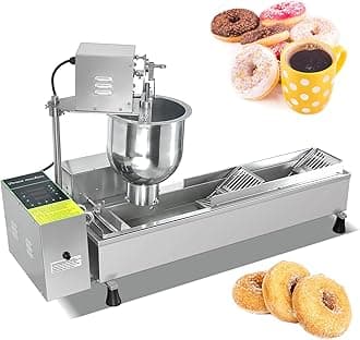 Kolice Commercial Donuts Making Machine,Frying Donuts Maker,Mini Donut Maker,Included Timer Control, Auto Counting,Flipping, Dropping
