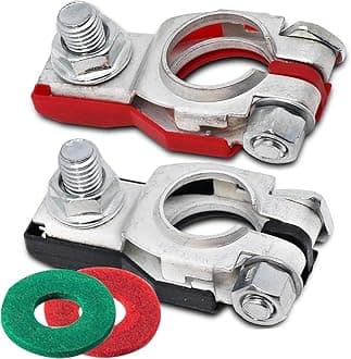 TKDMR Battery Terminals for Nissan - Positive and Negative Terminal Connectors, Plastic Cove,Copper Plate,for Nissan, Altima, Maxima, Rouge, Sentra, Murano. (COPPER PLATE for Nissan)