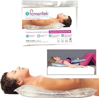 Fomentek Hot Water Therapy Bag - Hot & Cold Water Bottle - Apply Soothing Heat with Warm Water - Pain and Cramps Relief for The Back, Stomach, Feet, Neck, Arms, Shoulders, USA-Made, Large (21” x 23”)