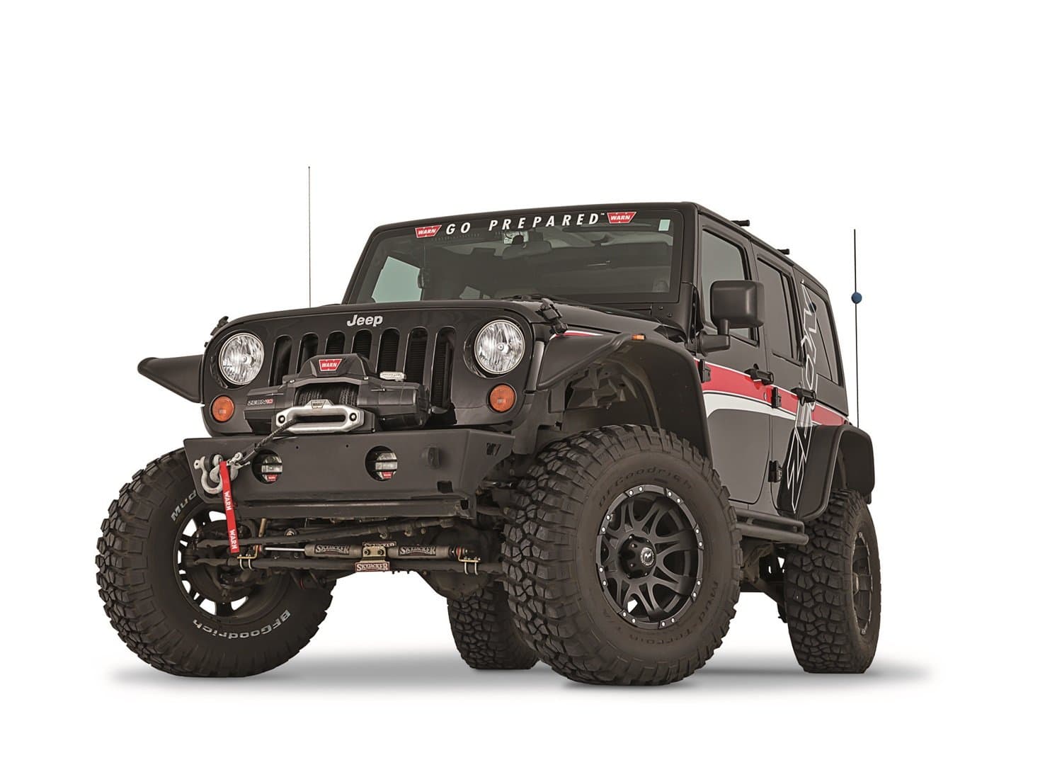 WARN 87775 Front Bumper Elite w/o Tubes - Jeep Wrangler 2012