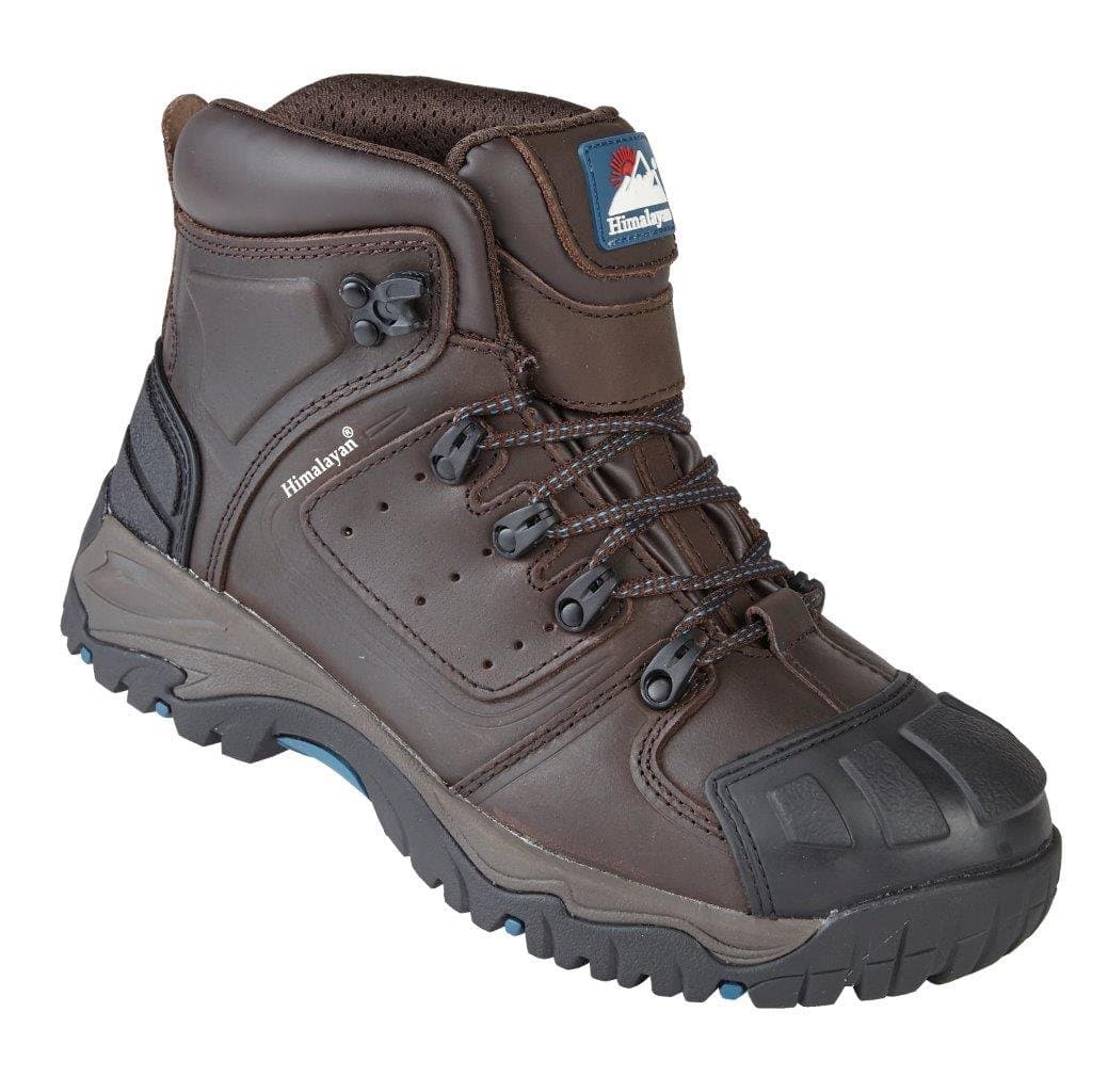 Himalayan 5207 S3 SRC Brown Leather Steel Toe Cap Waterproof Safety Boots PPE
