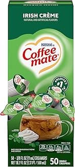 Liquid Coffee Creamer Singles, Irish Crème, 50 Ct Box
