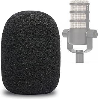 PodMic Pop Filter Foam Cover - Mic Windscreen Wind Cover Customized for Rode PodMic USB Versatile Dynamic Broadcast Microphone to Blocks Out Plosives