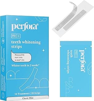 Teeth Whitening Strips - Pack of 14 Treatments (28 Strips) – Whitens Teeth in 1 Use | Sensitivity-Free, Enamel-Safe Oral Care | PAP & Hydroxyapatite for Stain Removal | Fast & Effective Teeth Whitening Products