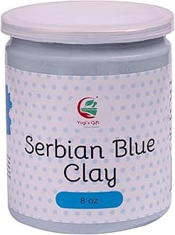 Serbian Blue Clay Powder 8 oz (227g) - 100% Natural Cambrian Clay For Skin & Soap Making - By Yogi's Gift®