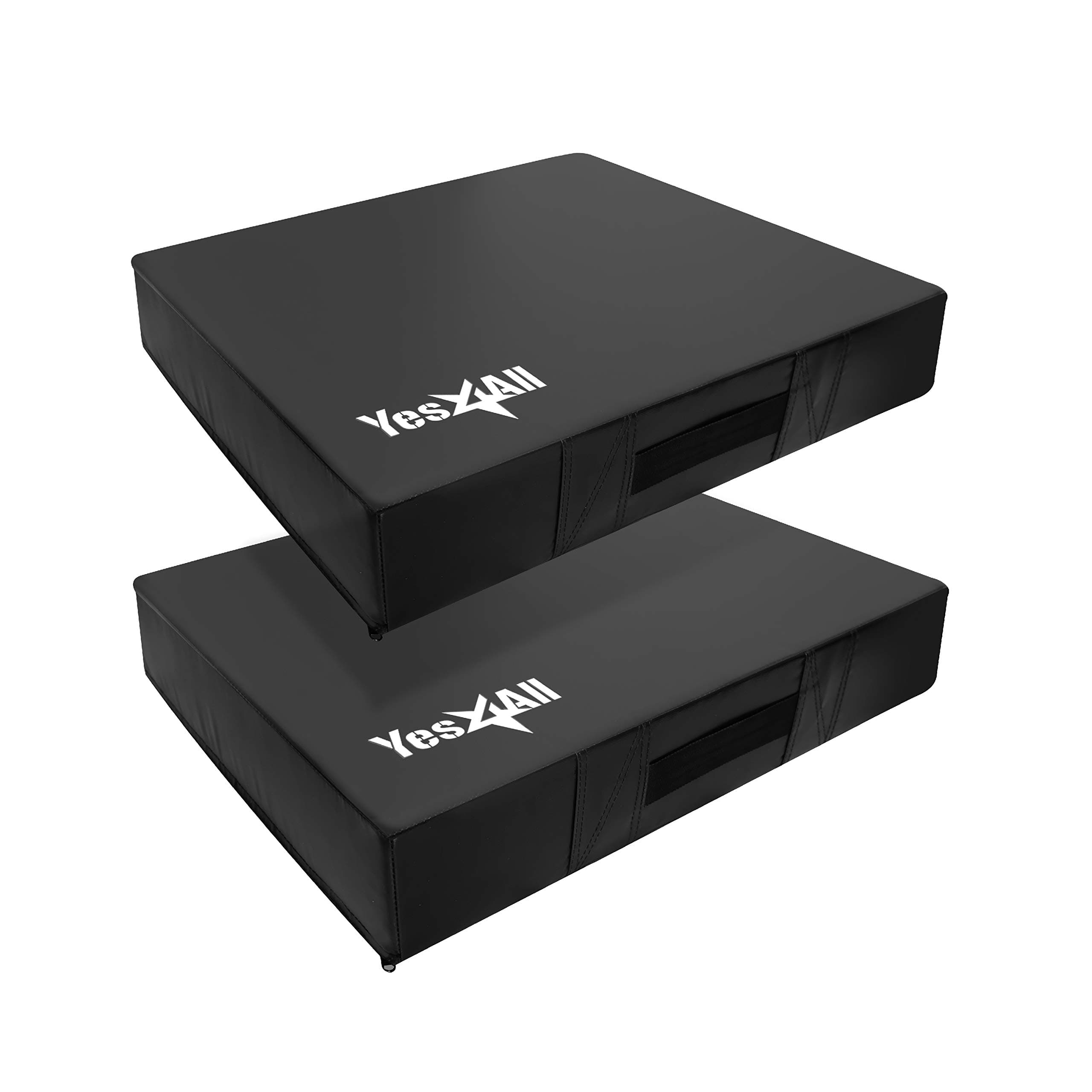 Yes4All Silencer Drop Pads/Weightlifting Drop Pads with PVC Cover & Easy Carry Handles – Sold in PairsVariation Theme