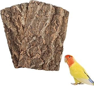 2 Pack 22 x 14 Inch 100% Natural Cork Perch, Bird Cork Seat Boards, Birdcage Bark Decor Accessories Toy for Birds Parakeets Budgie Parrot Cockatiel Hamster Guinea Pig Rat