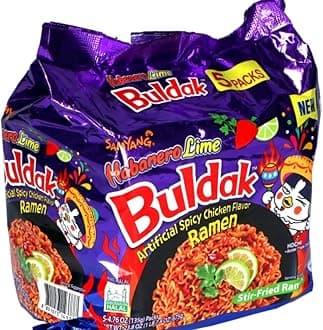 Habanero Lime Flavor Buldak Ramen Pack of 5