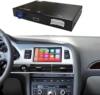 NINETOM Wireless CarPlay Retrofit Kit Decoder for Audi A6 S6 (2010-2011) Q7 (2010-2015) with Factory 3G MMI System Android Auto Support Mirrorlink Siri Camera