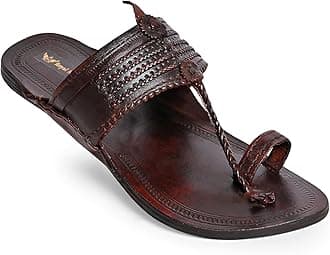 COUNTLESS STEPS Kolhapuri Chappal for Men | Leather Slippers | Kolapuri Chapal - B-PARENT A13