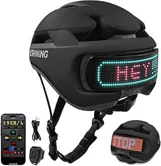 Smart Bike Helmet with Light: Bicycle Helmets for Adult Teens for Mountain & Road Cycling Electric Scooter Skateboard Skating