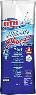 HTH 52027 Ultimate Shock Treatment Swimming Pool Chlorine Cleaner, 1 lb