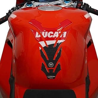 3D Sticker Motorcycle Tank Pad Protection and Decoration in Resin Compatible with Ducati Corse