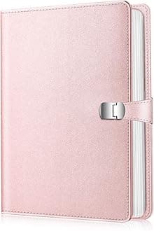 Fintie Photo Album for 4x6 Photos - 112 Pockets Vegan Leather Cover Memory Albums Book for Birthday Family Anniversary Vacation Pictures, Rose Gold