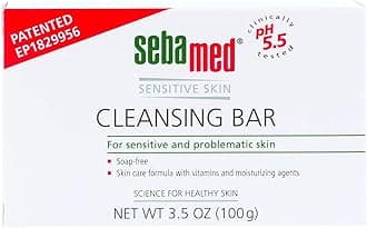 Sebamed Soap-free Cleansing Bar For Sensitive Skin, 3.5-Ounce Boxes (Pack of 6)