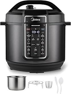 12-in-1 Electric Pressure Cooker, 8 Quarts, 12 Presets, Multi-Functional Programmable Slow Cooker, Rice Cooker, Steamer, Sauté Pan, Yogurt Maker, and More, Stainless Steel