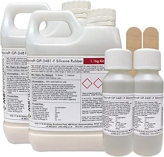 Polycraft GP-3481F RTV Silicone Mould Making Rubber 2.2kg Kit (Clear Catalyst)