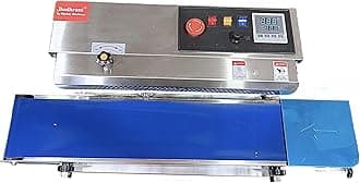 by MASTER MACHINES Heavy Duty Continuous Horizontal SS Band Sealer, Automatic Band Sealing Machine, Automatic Packaging Machine Model No 1 Year Warranty MM-02