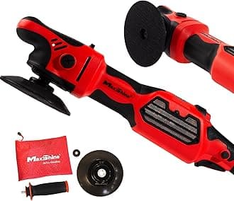 Maxshine MB1200 Pro Rotary Polisher | Brushless 1200W Motor, 5”/6” Plate, 6-Speed, 5/8” Thread | Auto, Boat & Marine Detailing Tool for Paint Correction, Swirl & Scratch Removal, Buffing & Shine